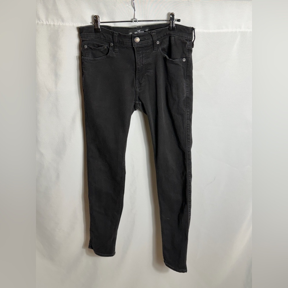 Hollister Women’s Black Skinny Jeans W31 L32 Stretch Mid Rise